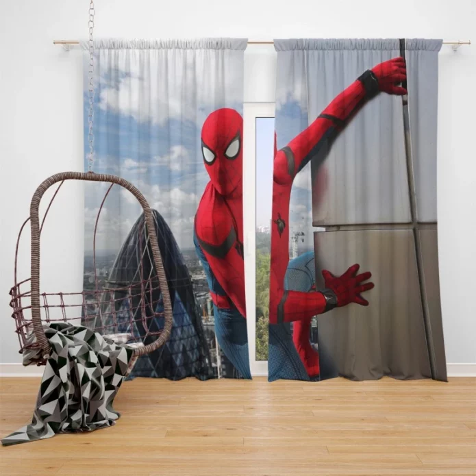 Tom Holland Spider-Man Homecoming Movie Window Curtain