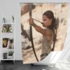Tomb Raider Movie Alicia Vikander Lara Croft Bath Shower Curtain