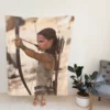 Tomb Raider Movie Alicia Vikander Lara Croft Fleece Blanket