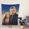 Tomorrowland Movie George Clooney Brittany Robertson Fleece Blanket