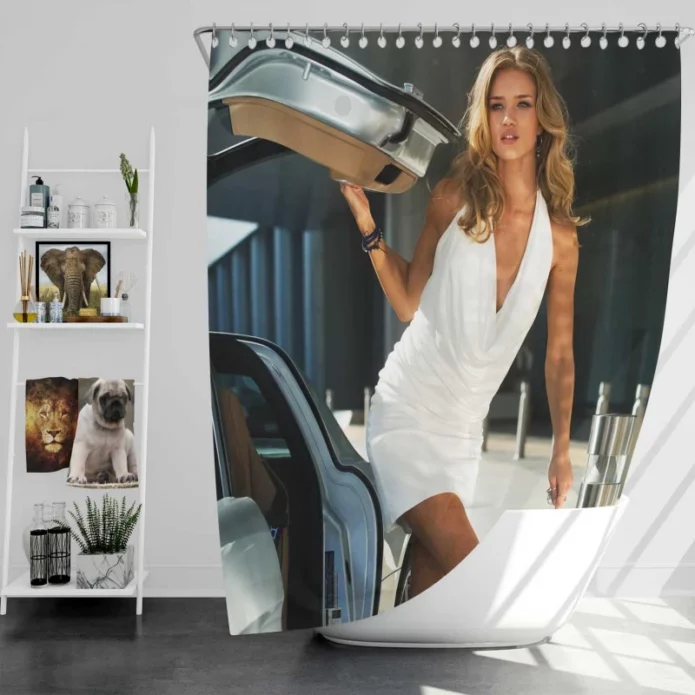 Transformers Dark of the Moon Movie Rosie Huntington-Whiteley Bath Shower Curtain