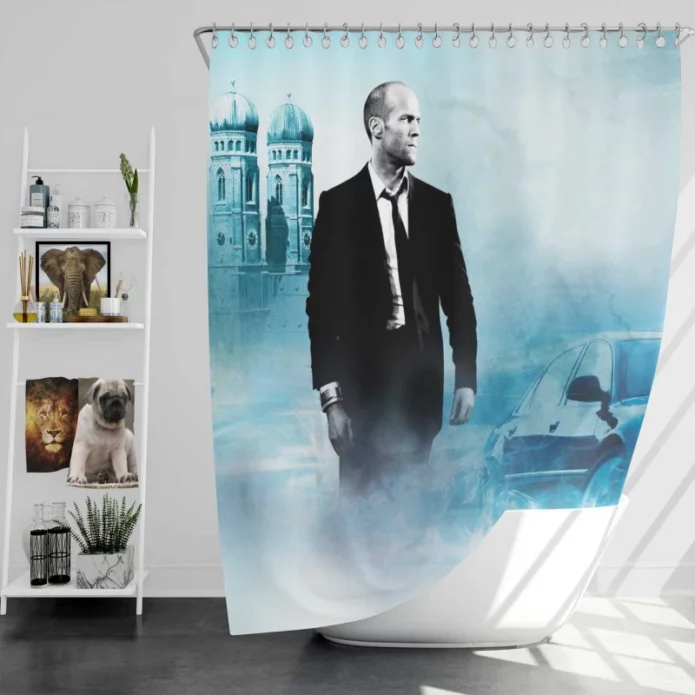 Transporter 3 Movie Jason Statham Bath Shower Curtain