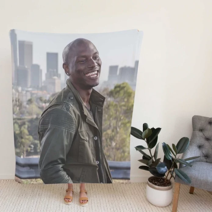 Tyrese Gibson Roman Pearce in Furious 7 Movie Fleece Blanket