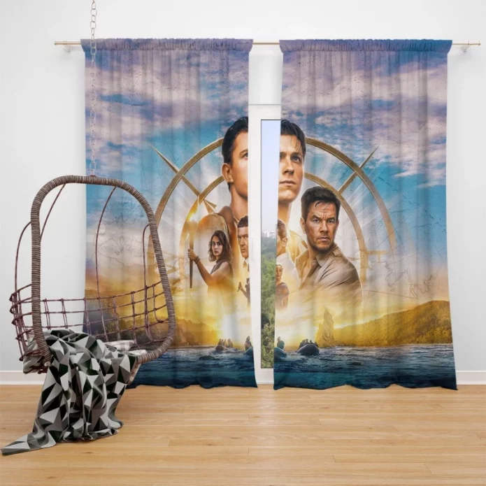 Uncharted Thriller Movie Tom Holland Window Curtain