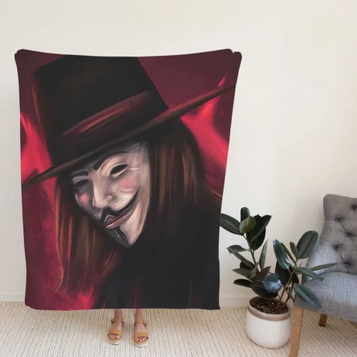 V For Vendetta Movie Fleece Blanket