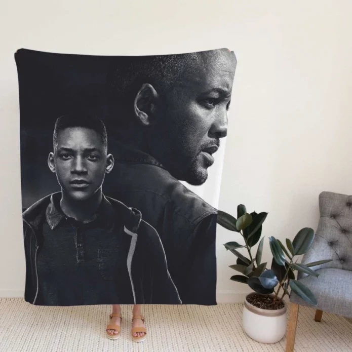 Will Smith in Gemini Man Movie Fleece Blanket