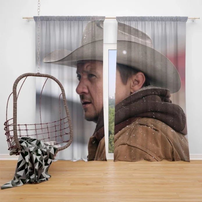 Wind River Movie Jeremy Renner Window Curtain