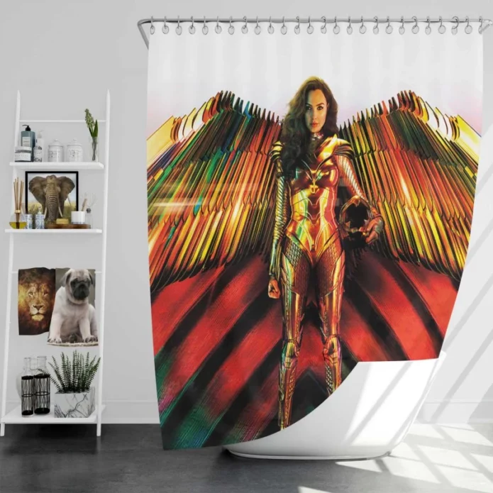 Wonder Woman 1984 Movie Gal Gadot Bath Shower Curtain