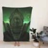 Xenomorph in Alien Covenant Science Fiction Movie Fleece Blanket