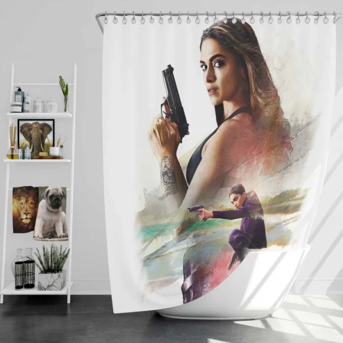 xXx Return of Xander Cage Movie Deepika Padukone Bath Shower Curtain