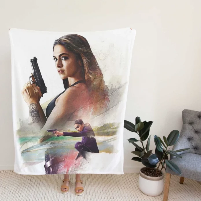 xXx Return of Xander Cage Movie Deepika Padukone Fleece Blanket