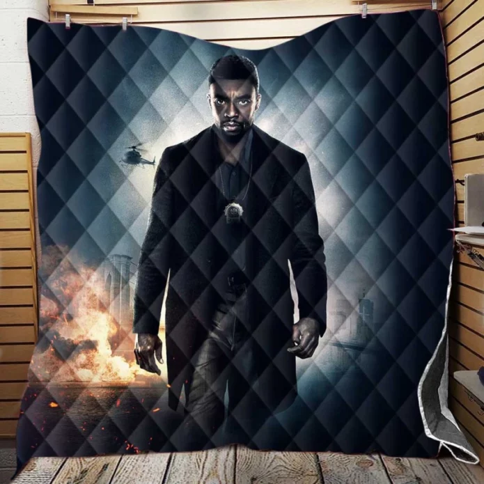 21 Bridges Movie Chadwick Boseman Quilt Blanket