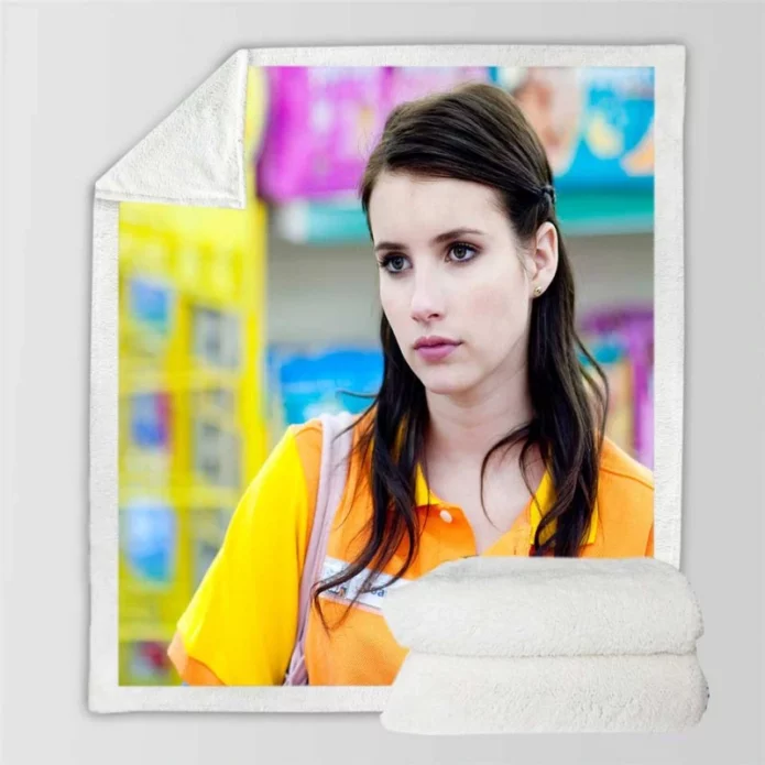 4321 Movie Emma Roberts Sherpa Fleece Blanket