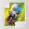 Abominable Movie Everest Humming Yi Jin and Peng Sherpa Fleece Blanket