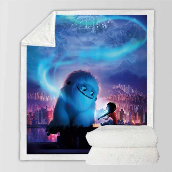 Abominable Movie Everest Humming and Yi Sherpa Fleece Blanket