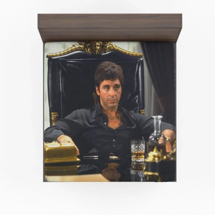 Al Pacino as Scarface Movie Fitted Sheet