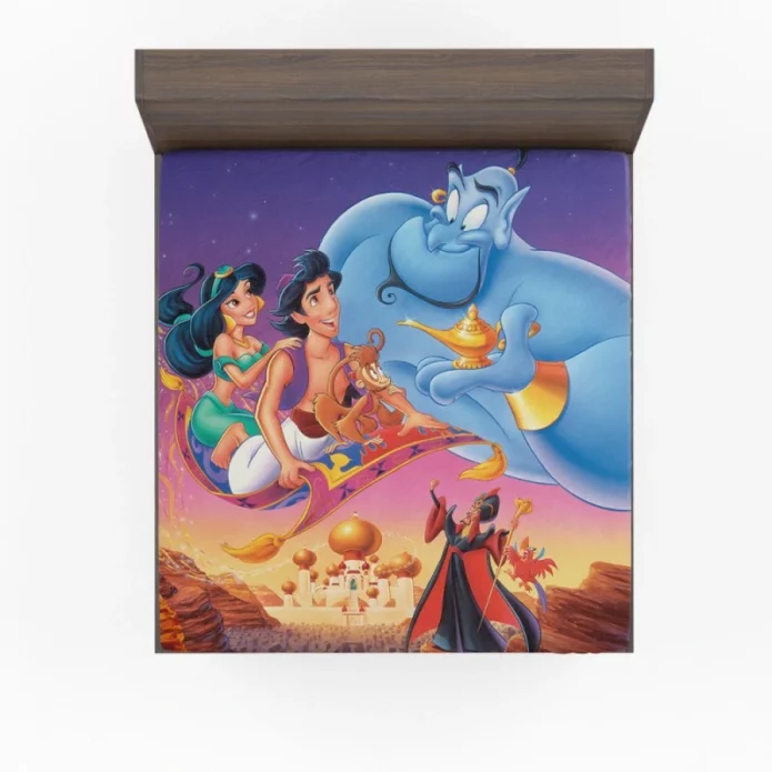 Aladdin Movie Disney Genie Princess Jasmine Fitted Sheet