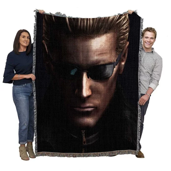 Albert Wesker in Resident Evil Movie Woven Blanket