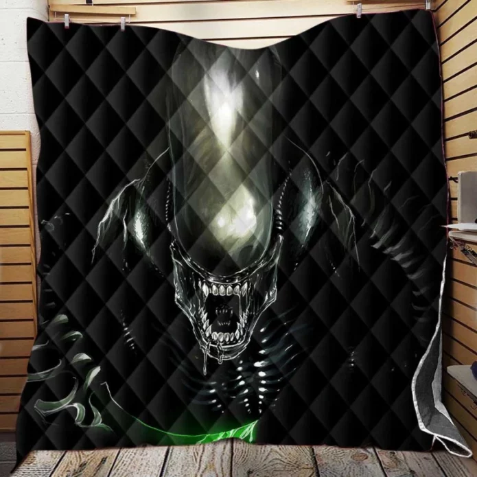Alien Movie Xenomorph Quilt Blanket