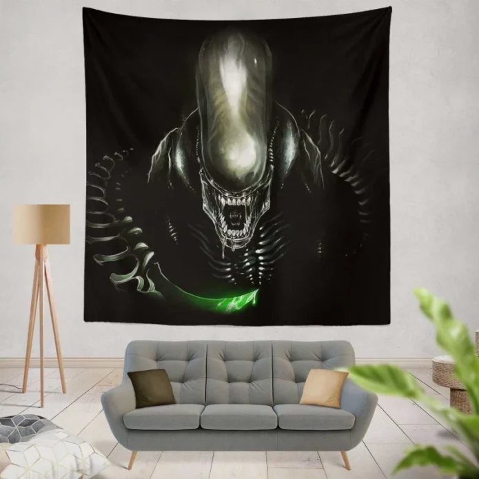 Alien Movie Xenomorph Wall Hanging Tapestry