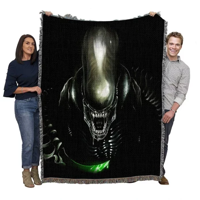 Alien Movie Xenomorph Woven Blanket