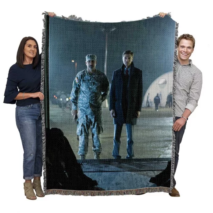 American Ultra Movie Topher Grace Woven Blanket