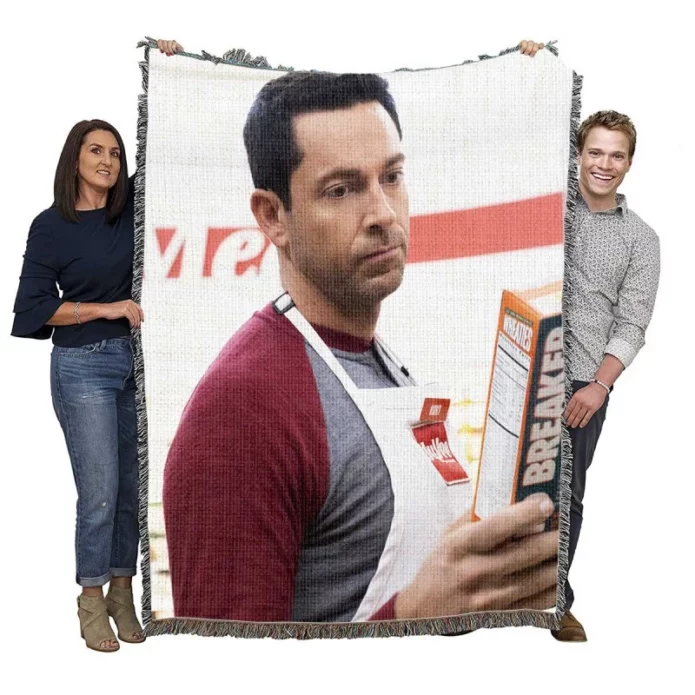 American Underdog Movie Zachary Levi Woven Blanket