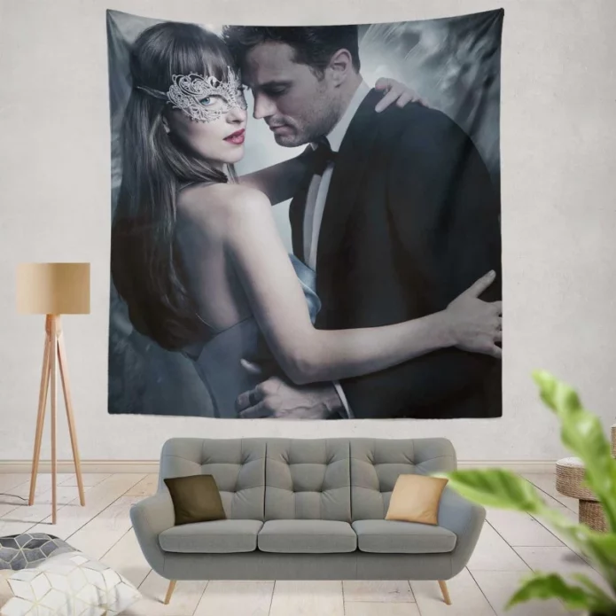 Anastasia and Christian Grey in Fifty Shades Darker Movie Wall Hanging Tapestry
