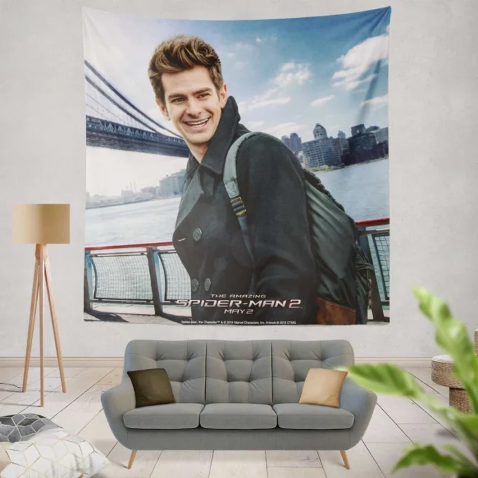 Andrew Garfield in The Amazing Spider-Man 2 Movie Wall Hanging Tapestry