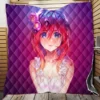 Anime Girl Feeling Desire Quilt Blanket