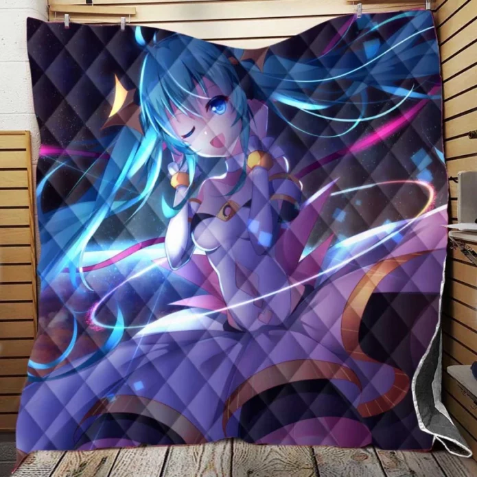 Anime Girl Hatsune Miku Quilt Blanket
