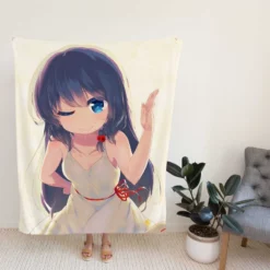 Anime Girl Japanes Cartoon Fleece Blanket