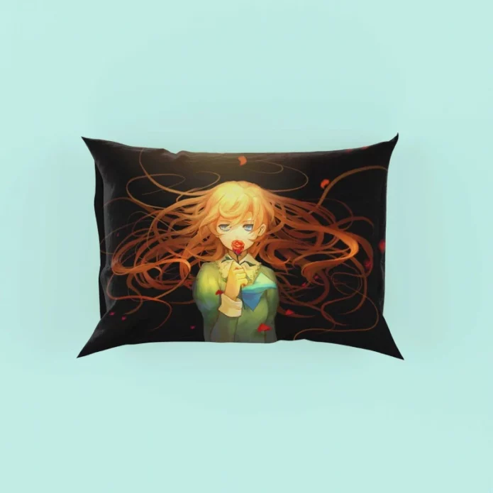 Anime Girl Rose Pillow Case