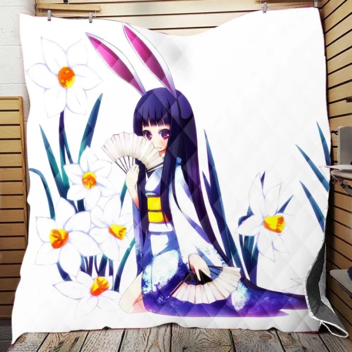 Anime Girl Violet Quilt Blanket