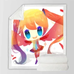 Anime Girl Vocaloid Sherpa Fleece Blanket