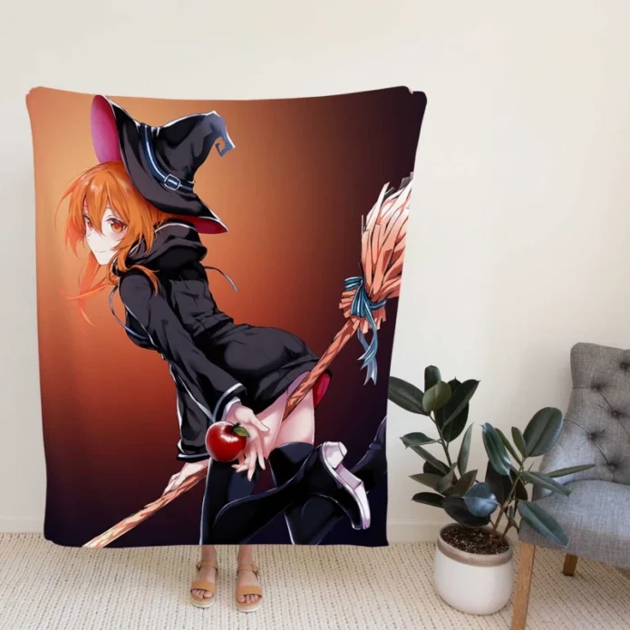 Anime Girl Wich Magic Teen Fleece Blanket