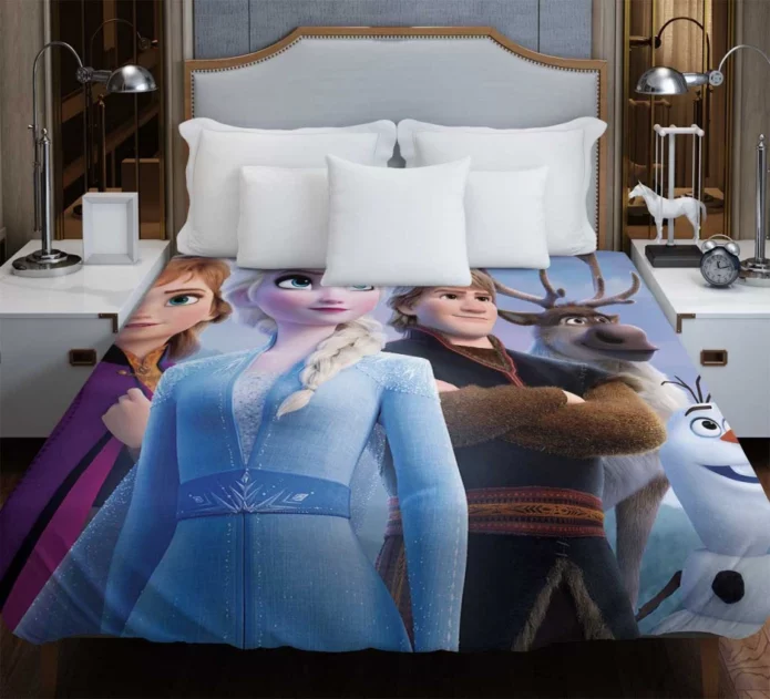 Anna Elsa Kristoff in Frozen 2 Disney Movie Duvet Cover