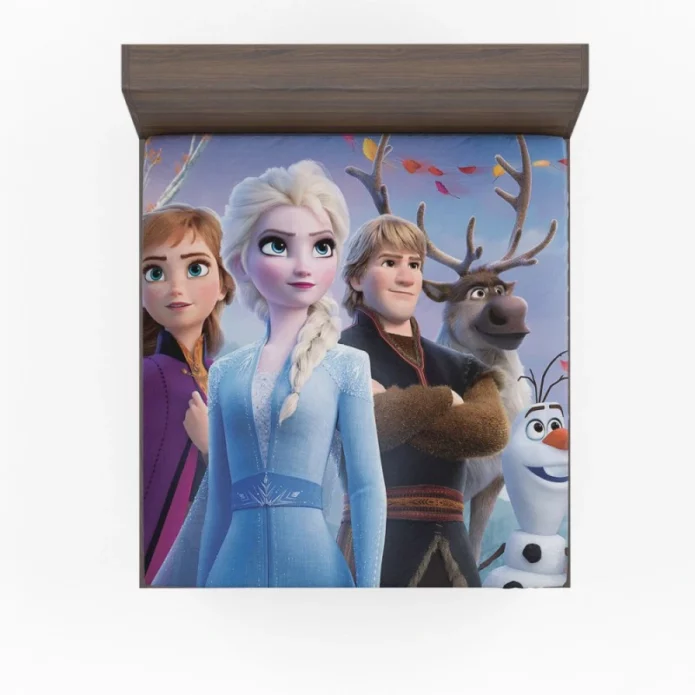 Anna Elsa Kristoff in Frozen 2 Disney Movie Fitted Sheet