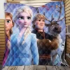 Anna Elsa Kristoff in Frozen 2 Disney Movie Quilt Blanket