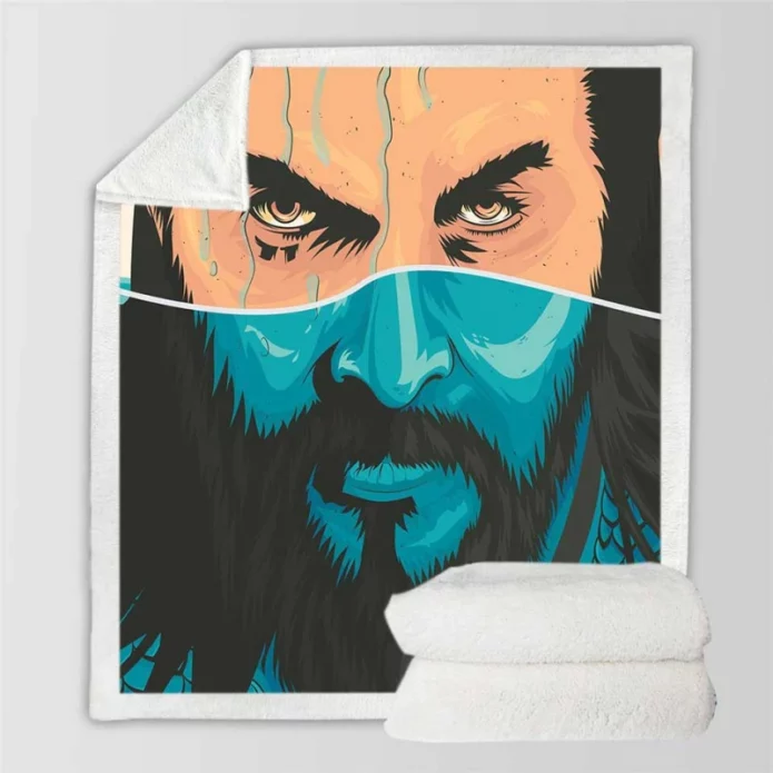 Aquaman and the Lost Kingdom Movie Sherpa Fleece Blanket