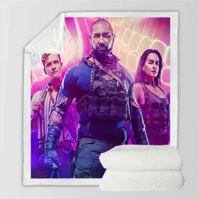 Army of the Dead Movie Dave Bautista Sherpa Fleece Blanket