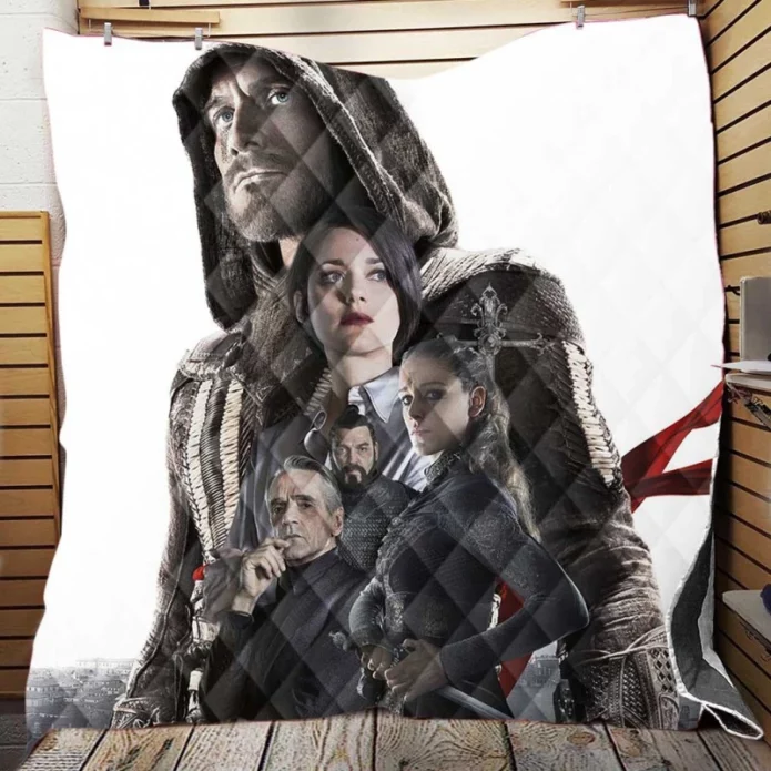 Assassins Creed Movie Michael Fassbender Quilt Blanket
