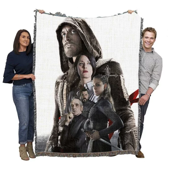 Assassins Creed Movie Michael Fassbender Woven Blanket