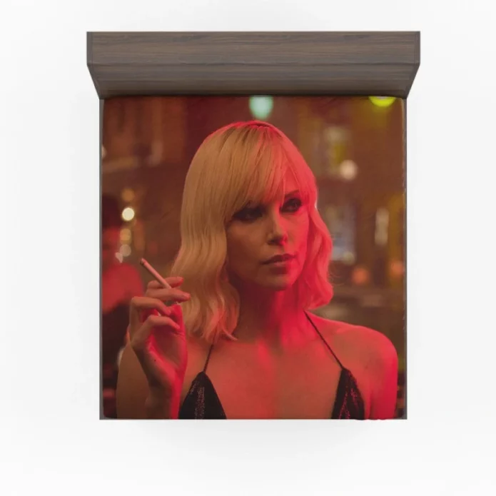 Atomic Blonde Movie Charlize Theron Fitted Sheet