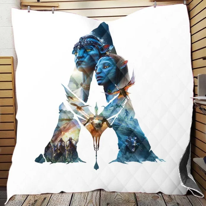 Avatar Movie Logo Quilt Blanket