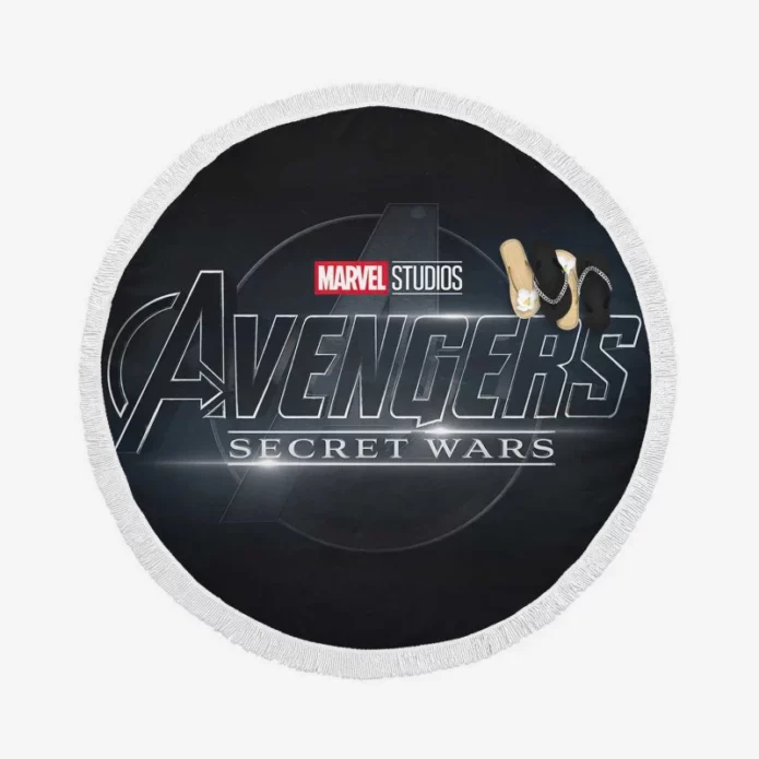 Avengers Secret Wars Marvel Movie Round Beach Towel