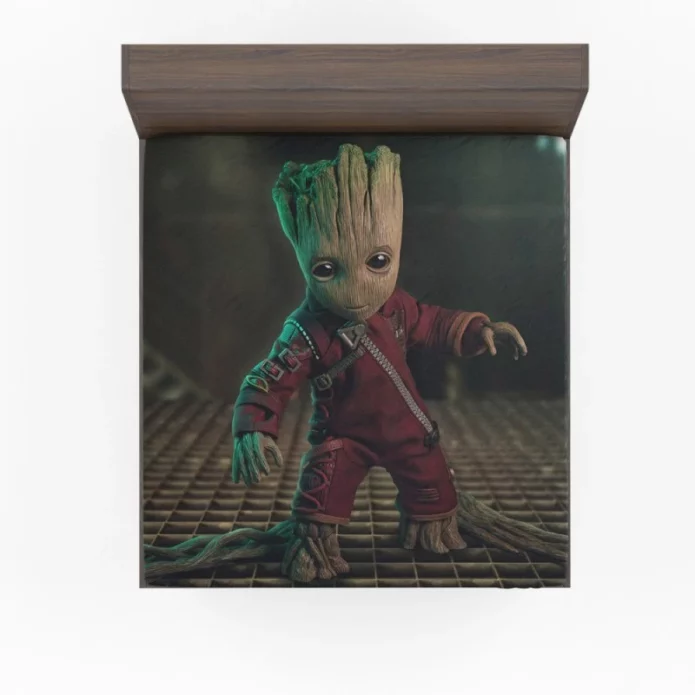 Baby Groot in Guardians of the Galaxy Vol 2 Movie Fitted Sheet