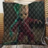 Baby Groot in Guardians of the Galaxy Vol 2 Movie Quilt Blanket