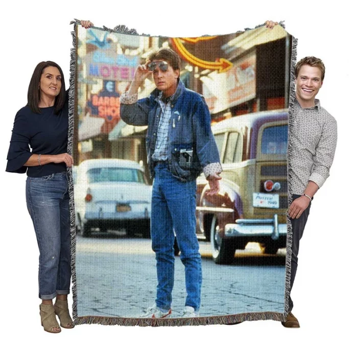 Back To The Future Move Marty McFly Michael J Fox Movie Woven Blanket
