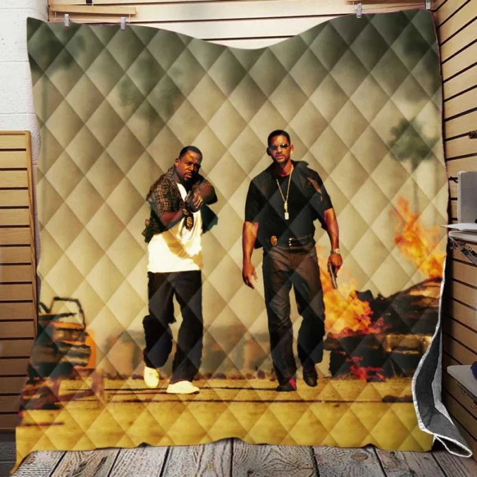 Bad Boys II Movie Will Smith Martin Lawrence Quilt Blanket